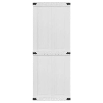 Barn Door Corona White 80 x 210 cm Solid Pine Wood