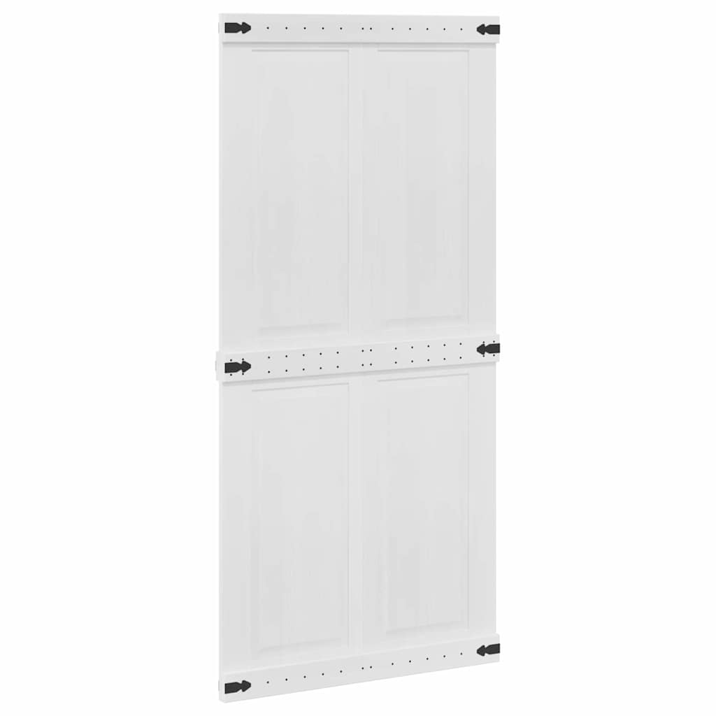 Barn Door Corona White 100 x 210 cm Solid Pine Wood