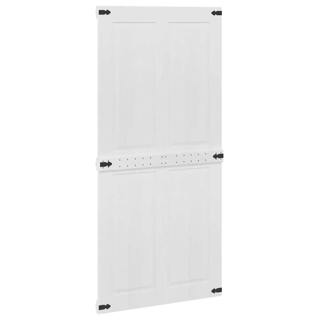 Barn Door Corona White 100 x 210 cm Solid Pine Wood