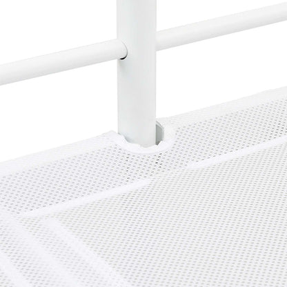 Kids'Loft Bed Frame Plain White 100 x 200 cm Steel