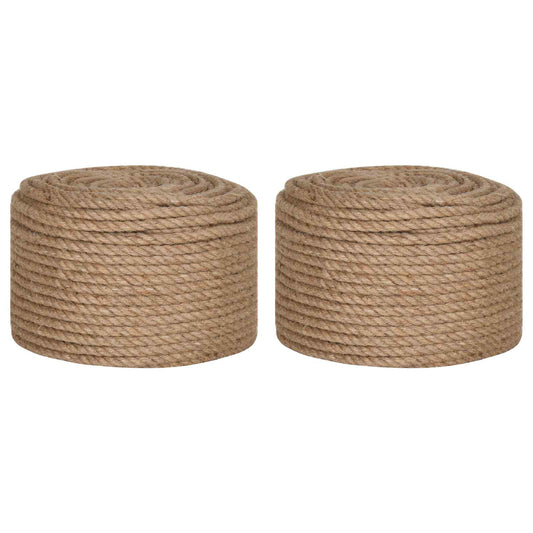 Jute Twine 2 pcs 2 mm 100 m Natural 100% Tossa jute