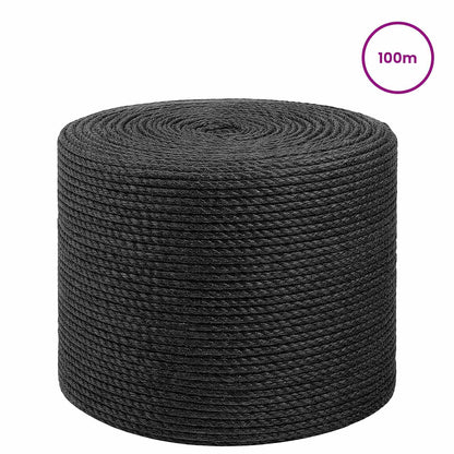 Jute Twine 4 Black 100% Tossa jute