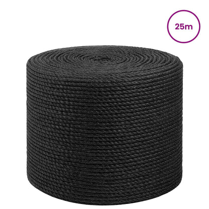 Jute Rope 8 Black 100% Tossa jute