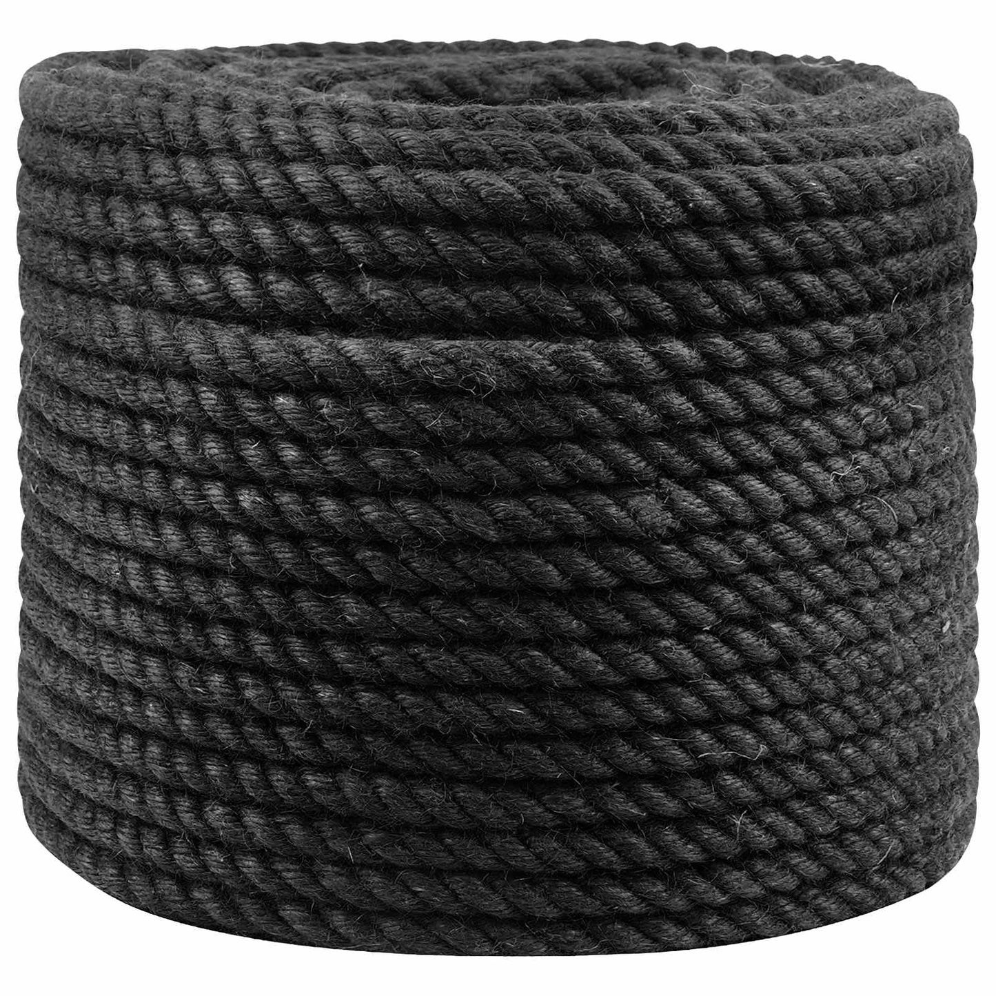 Jute Rope 12 Black 100% Tossa jute
