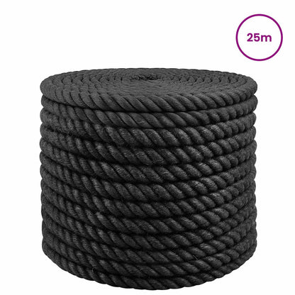 Jute Rope 20 Black 100% Tossa jute