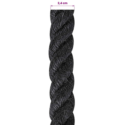 Jute Rope 24 Black 100% Tossa jute