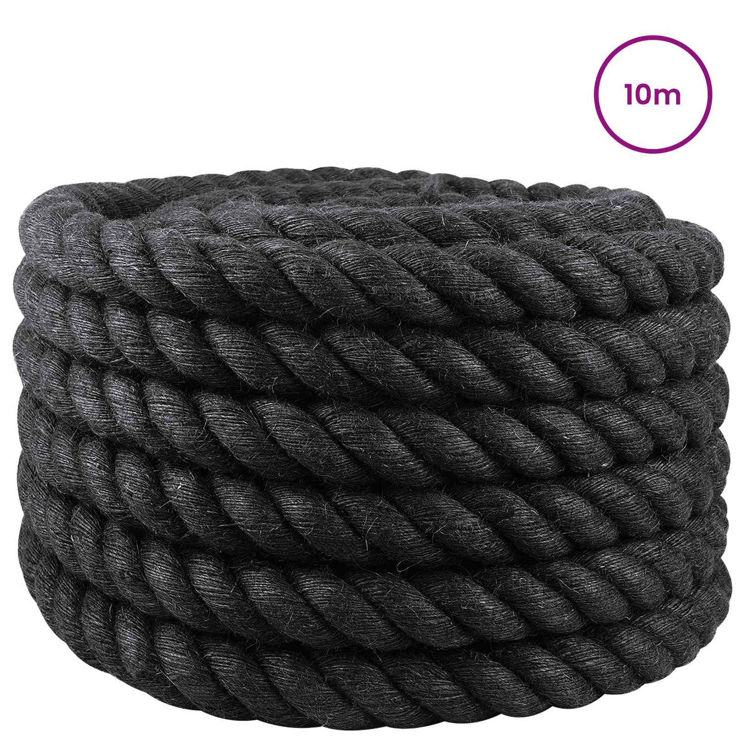 Jute Rope 60 Black 100% Tossa jute