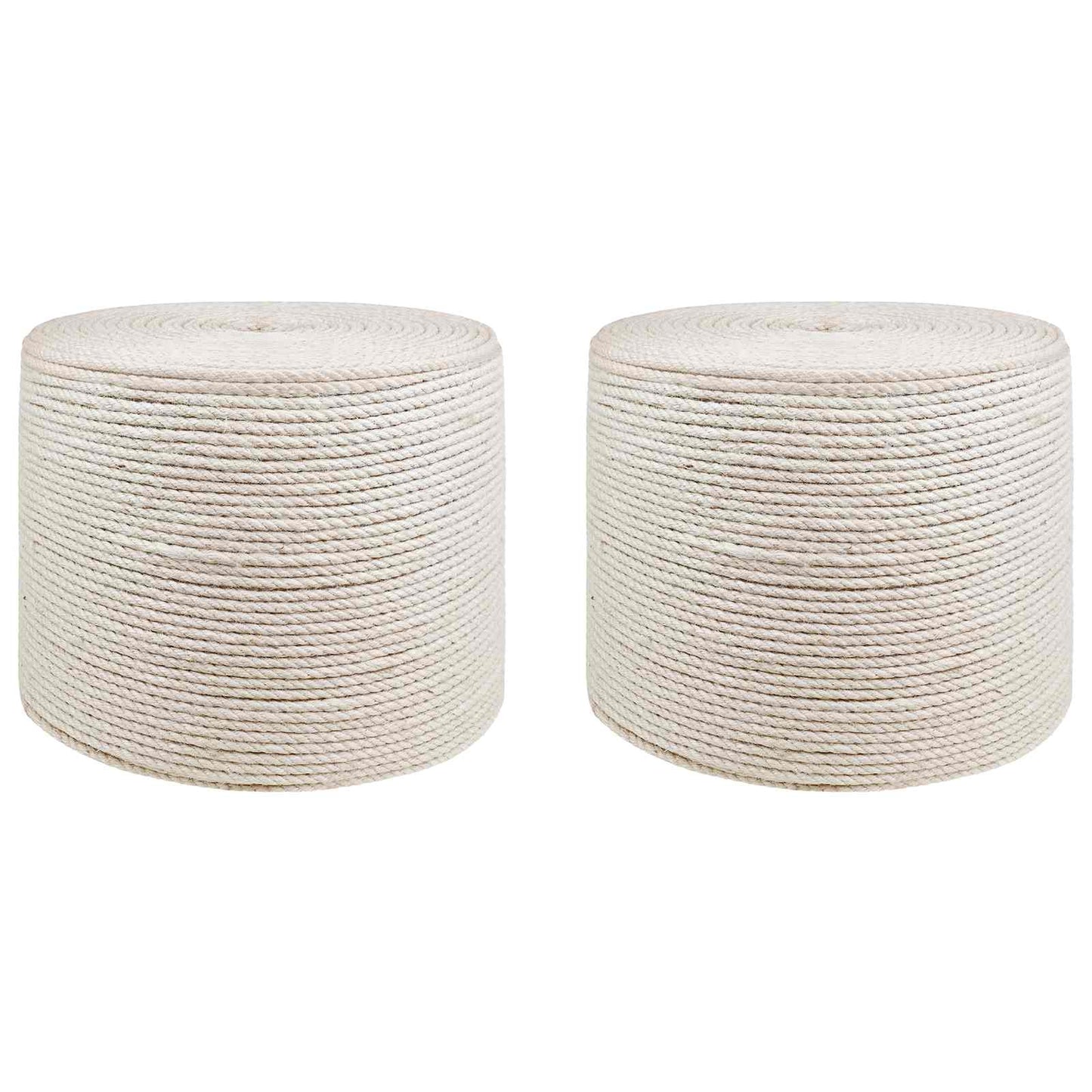 Jute Twine 2 pcs 2 White 100% Tossa jute