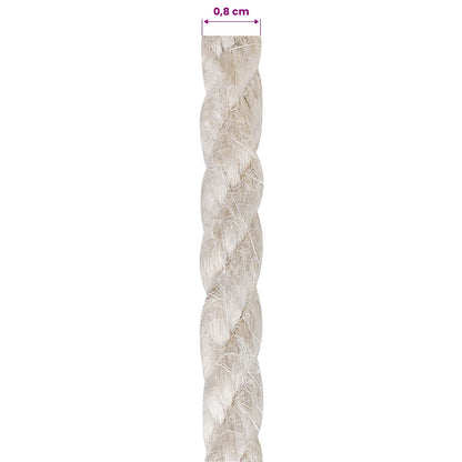 Jute Rope 8 White 100% Tossa jute