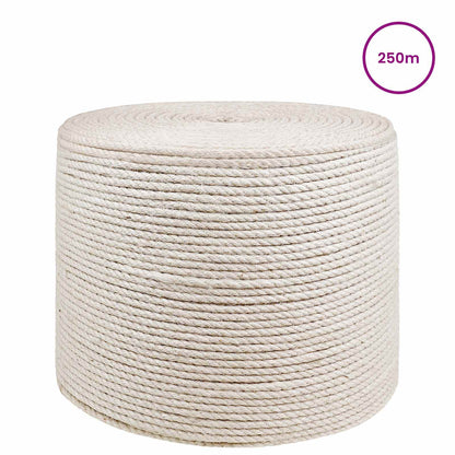Jute Rope 8 White 100% Tossa jute