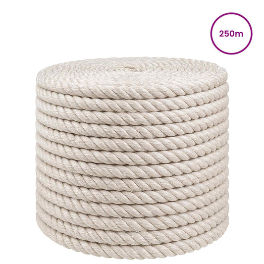 Jute Rope 10 mm White 100% Tossa jute