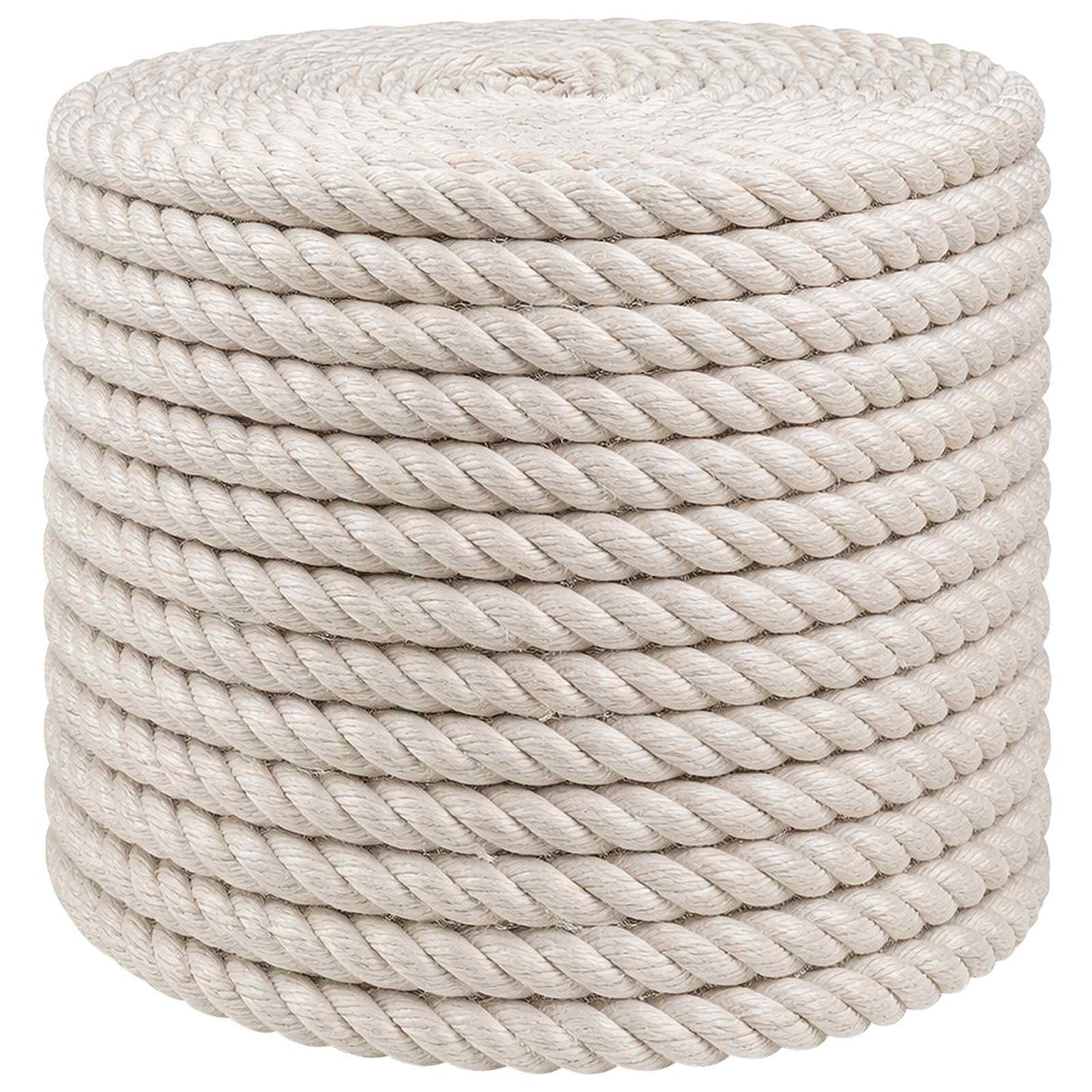 Jute Rope 14 White 100% Tossa jute