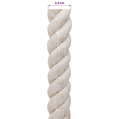 Jute Rope 24 White 100% Tossa jute