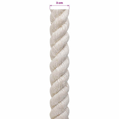 Jute Rope 30 White 100% Tossa jute