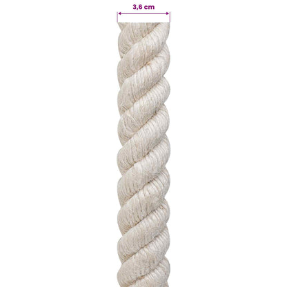 Jute Rope 36 White 100% Tossa jute