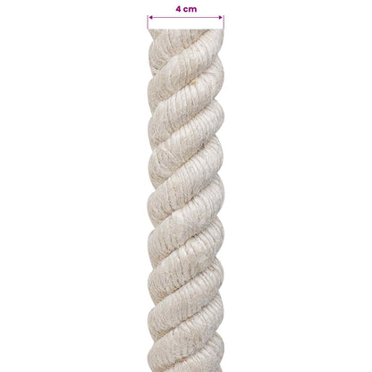 Jute Rope 40 White 100% Tossa jute