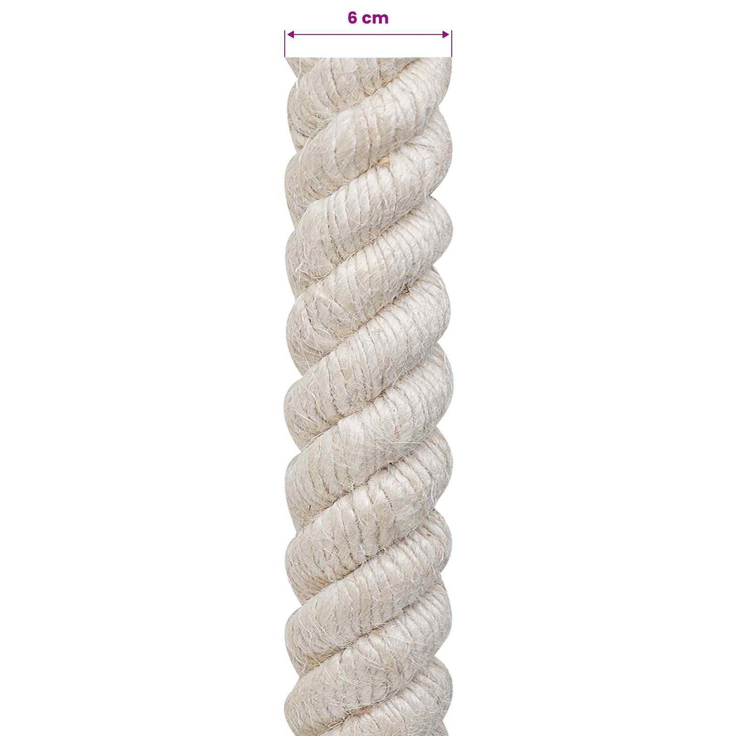 Jute Rope White 100% Tossa jute