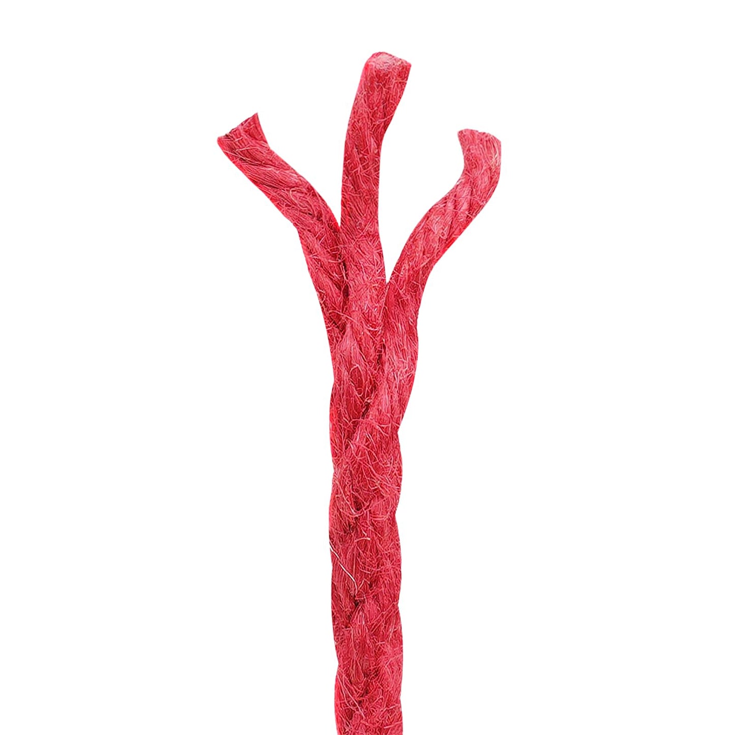 Jute Rope 2 pcs Red 100% Tossa jute