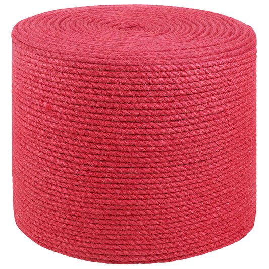 4 mm Red 100% Tossa jute
