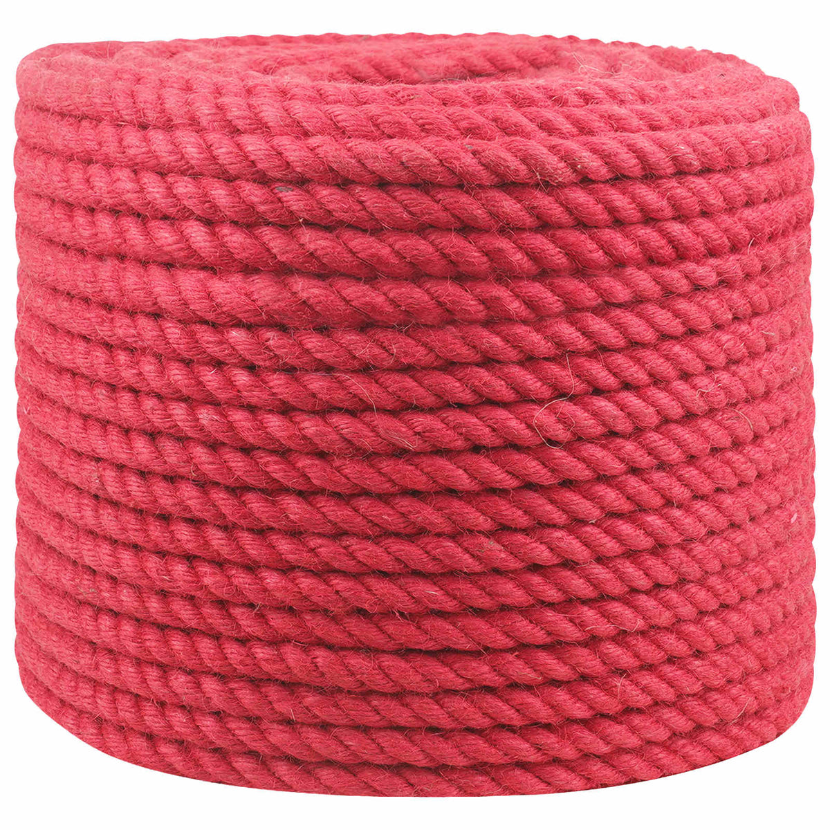 Jute Rope 14 mm Red 100% Tossa jute