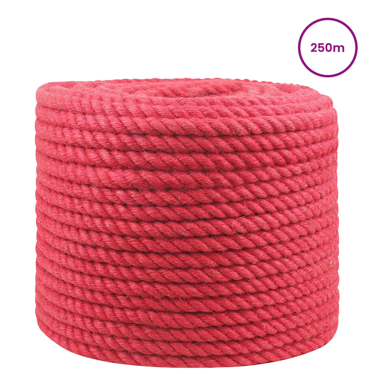 Jute Rope 14 mm Red 100% Tossa jute