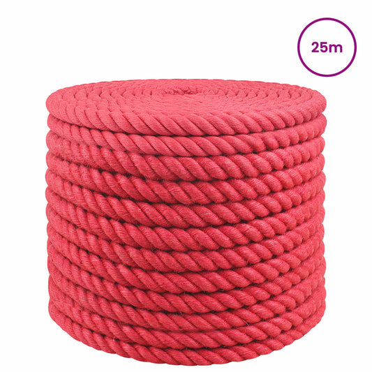 Jute Rope 20 mm Red 100% Tossa jute