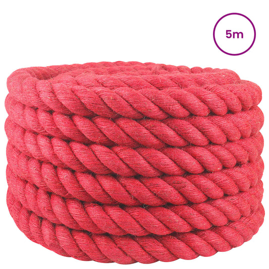 Jute Rope 36 mm Red 100% Tossa jute