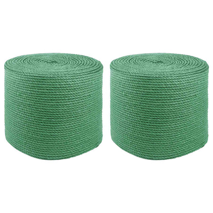 Jute Rope 2 pcs Green 100% Tossa jute