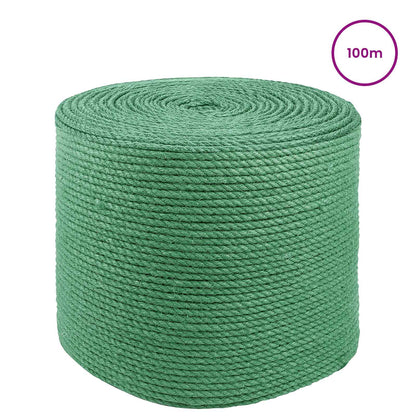 Jute Rope 10 pcs Green 100% Tossa jute