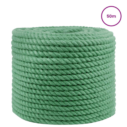 Jute Rope 10 mm Green 100% Tossa jute