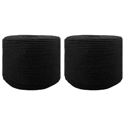 Rope 2 pcs Black Cotton