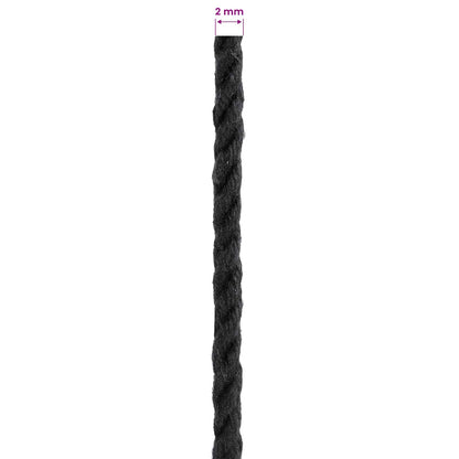 Rope 10 pcs Black Cotton