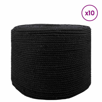 Rope 10 pcs Black Cotton