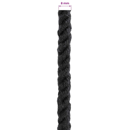 Rope Black 0.8 x 0.8 x 2500 cm Cotton