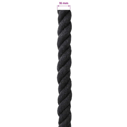 Rope Black 1.6 x 1.6 x 2500 cm Cotton