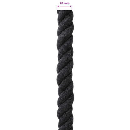 Rope Black 2 x 2 x 10000 cm Cotton