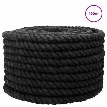 Rope Black 2 x 2 x 10000 cm Cotton