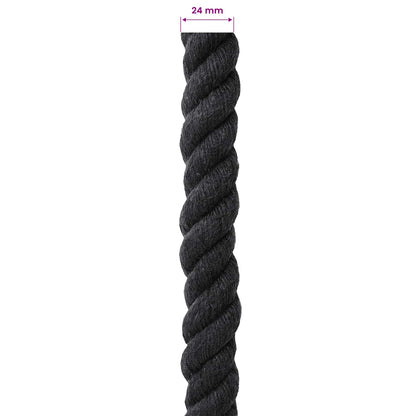 Rope Black 2.4 x 2.4 x 2500 cm Cotton