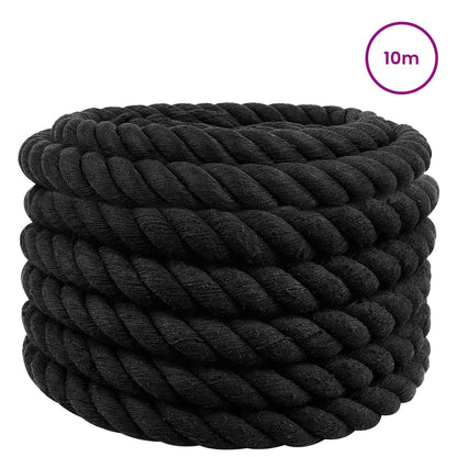 Rope Black 3 x 3 x 1000 cm Cotton