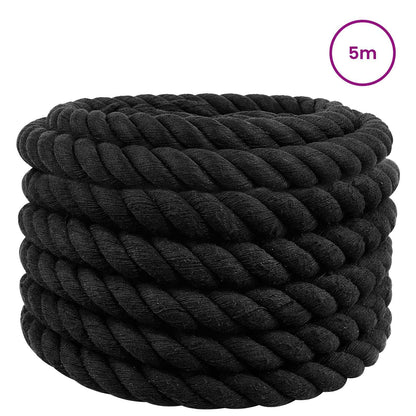 Rope Black 3.6 x 3.6 x 500 cm Cotton