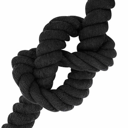 Rope Black 6 x 6 x 1000 cm Cotton