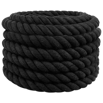 Rope Black 6 x 6 x 1000 cm Cotton