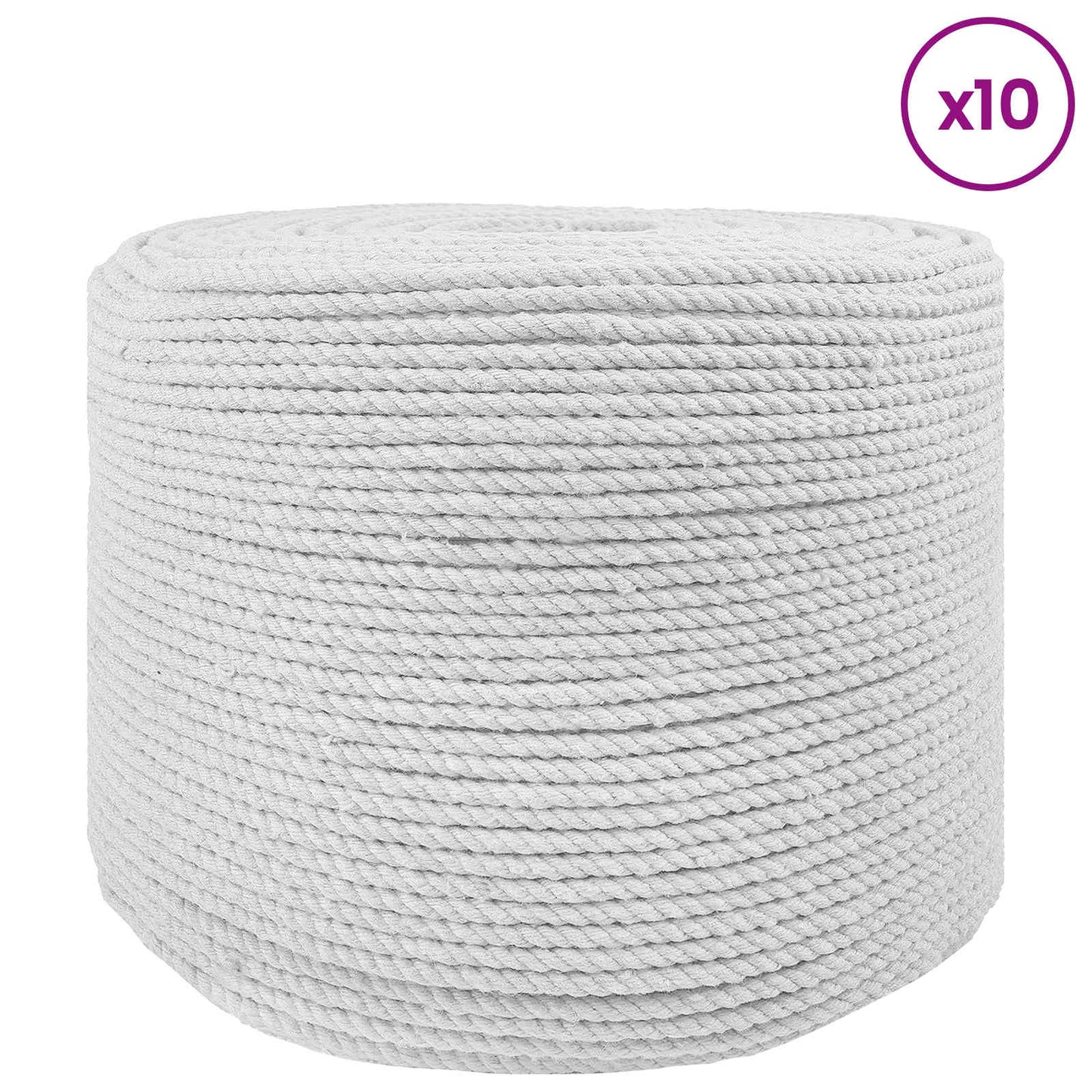 Rope 10 pcs White Cotton