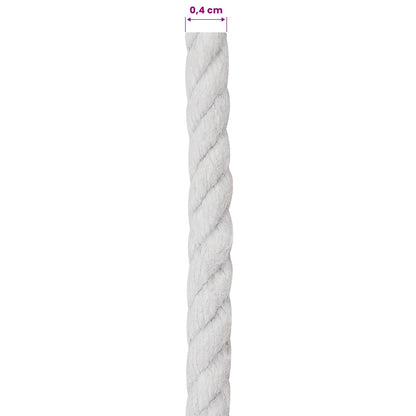Rope White 0.4 x 0.4 x 5000 cm Cotton