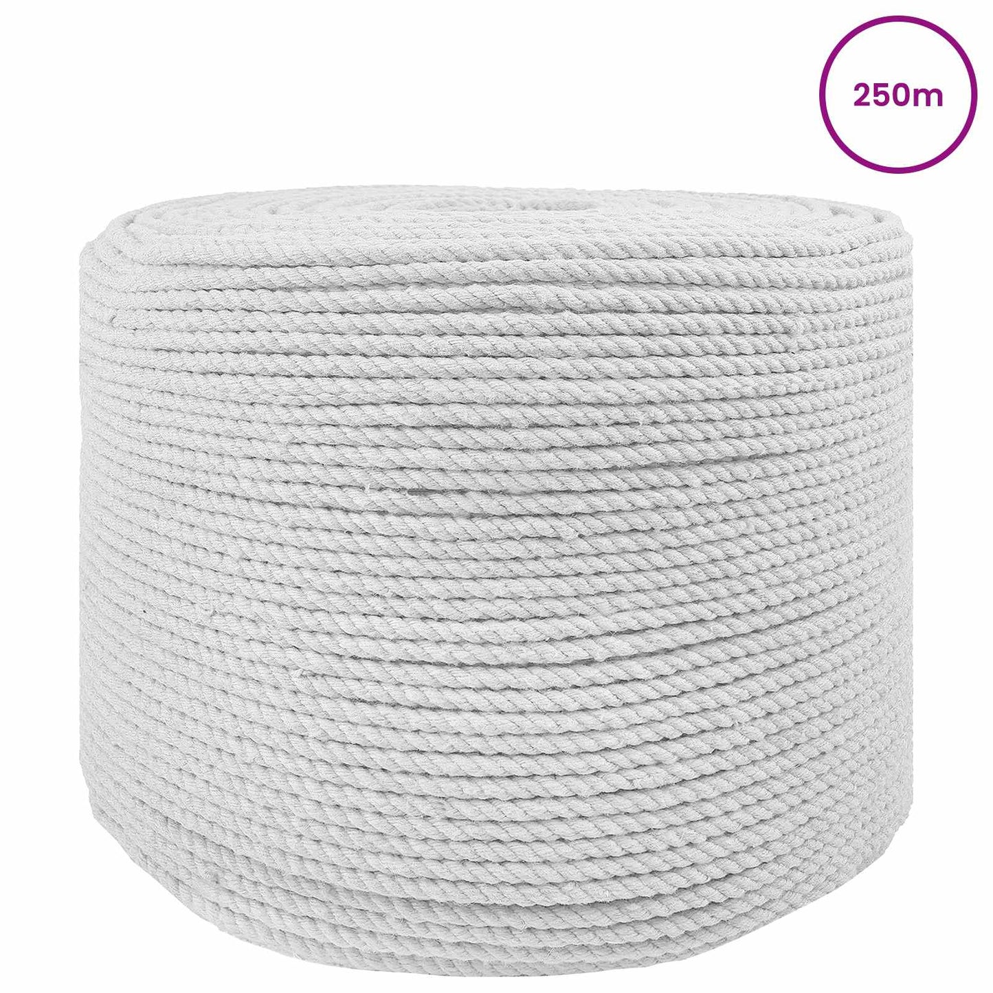 Rope White 0.8 x 0.8 x 25000 cm Cotton