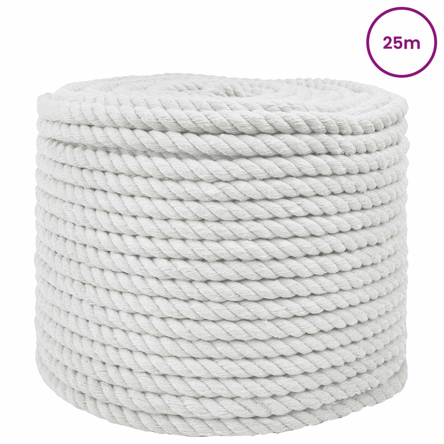 Rope White 1 x 1 x 2500 cm Cotton
