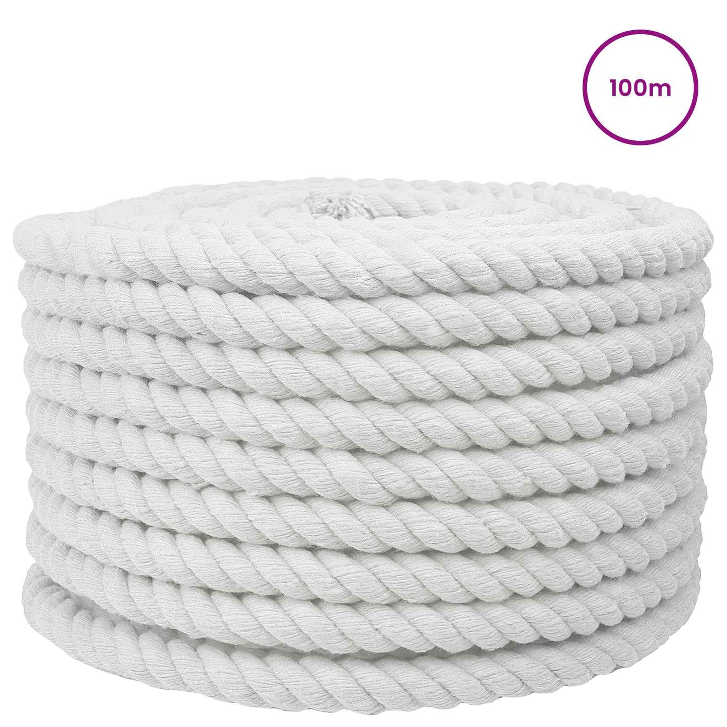 Rope White 2 x 2 x 10000 cm Cotton