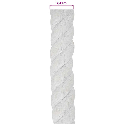 Rope White 2.4 x 2.4 x 2500 cm Cotton