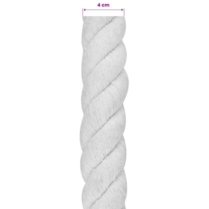 Cotton Rope 10 m 40 White 100% Cotton