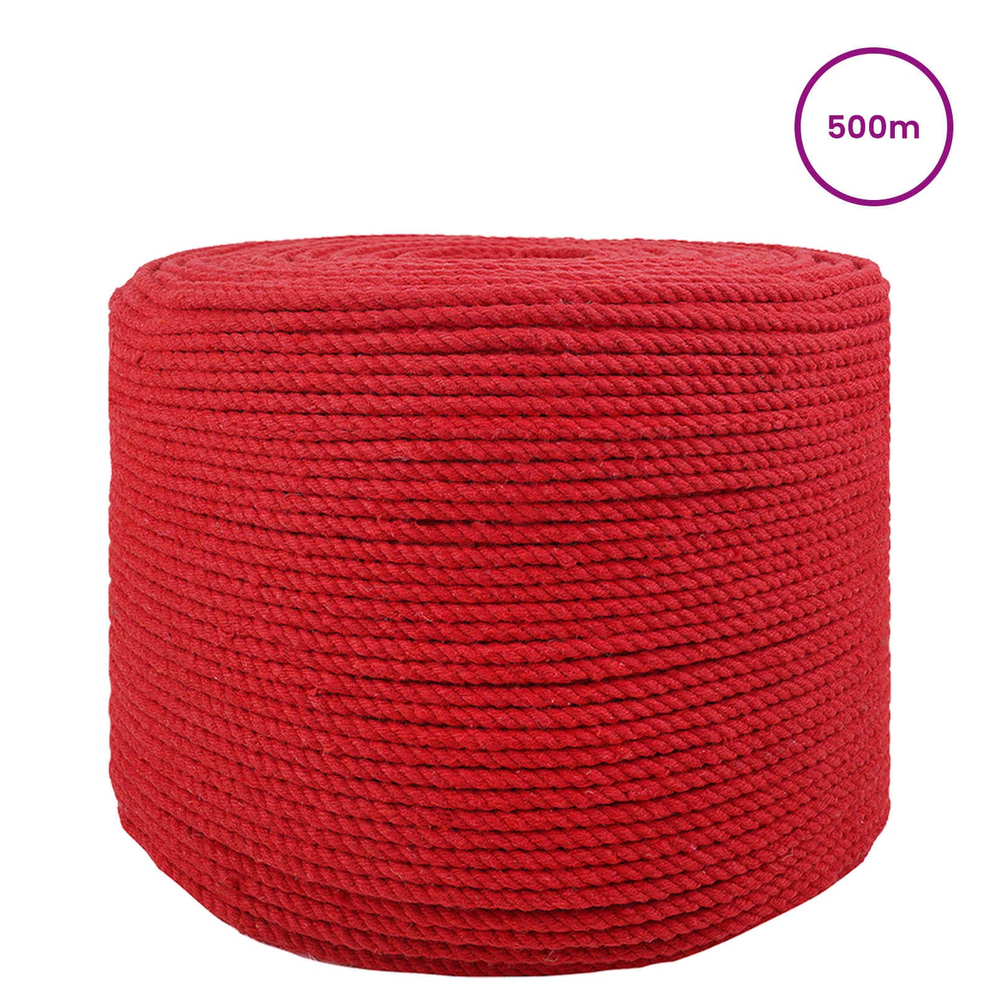 Rope Red 0.4 x 0.4 x 50000 cm Cotton